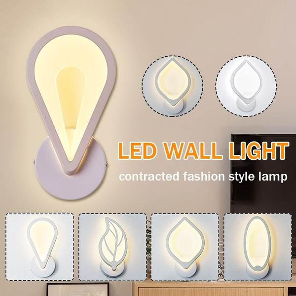 

wall lamp modern minimalist lamps living room bedroom bedside 10w ac220v led indoor white aisle lighting decoration