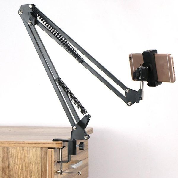 

cell phone mounts & holders suspension scissor arm webcam stand camera mount tripod holder deskbracket mobile