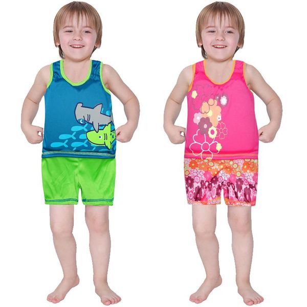 

one-pieces outdoor rafting neoprene life for children and swimming snorkeling wear fishing kayaking boatin suit, Black
