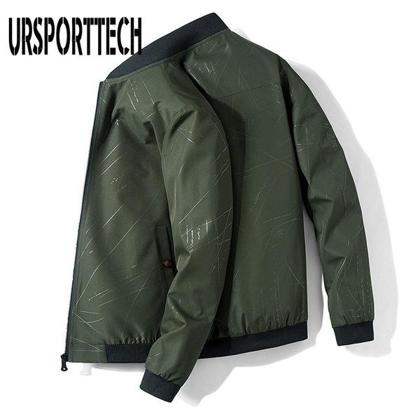 

men's jackets ursporttech autumn winter casual slim fit plus velvet jacket fashion stand collar handsome fleece, Black;brown