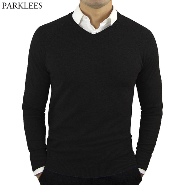 

men's sweaters black men's v neck pullover 2021 brand slim fit knitting sweater men casual soft breathable bottoming pull homme, White;black