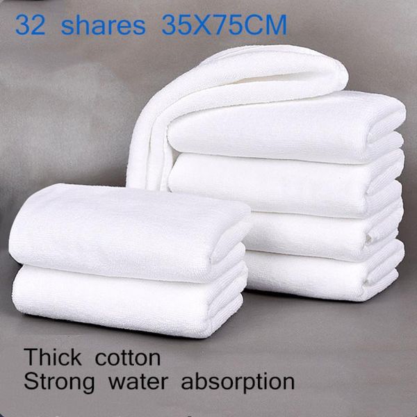 

towel 100% cotton thickened white jacquard soft bamboo fiber strengthen absorbent for home el beauty salon