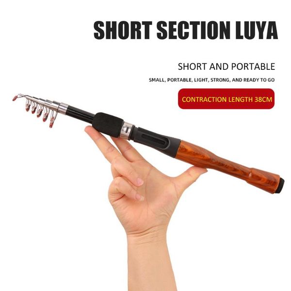

boat fishing rods rod mini lure portable long-distance casting black protable travel accessories
