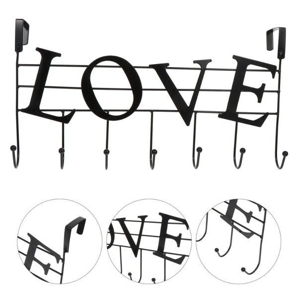 

hooks & rails 1pc decorative storage hook metal coat hat behind the door hanging