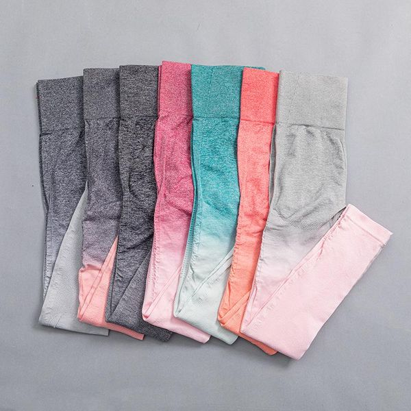 

yoga outfit women seamless athletic pants gym sport gradient tights workout fitness sportswear leggings wear