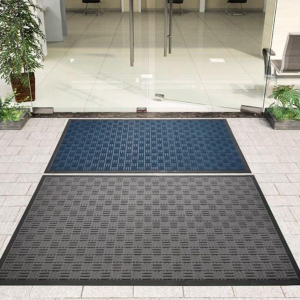 

carpets floor mat solid color anti-slip rectangle carpet door foot pad for home office market