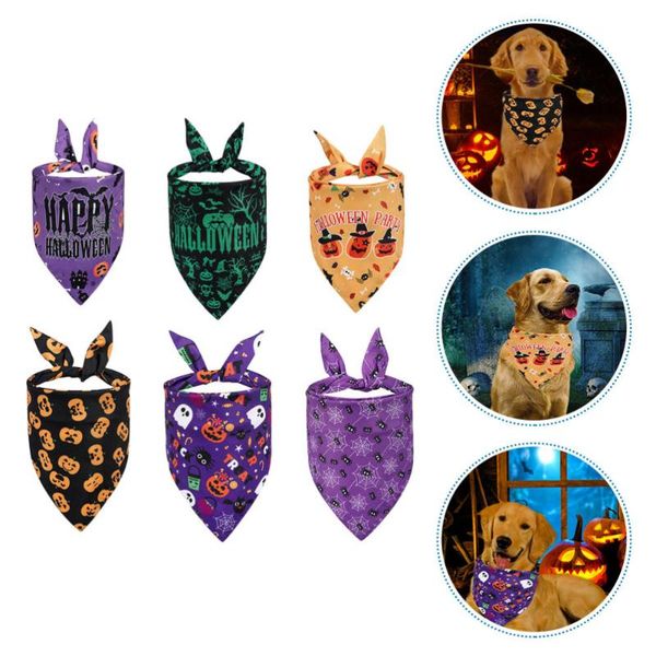 

dog apparel 6pcs bandanas costume accessories cosplay props