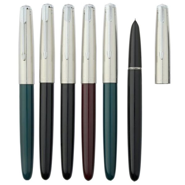 

fountain pens 10pcs hero 616 classic pen set vintage stainless steel cap authentic quality extra fine 0.38 ink writing gift