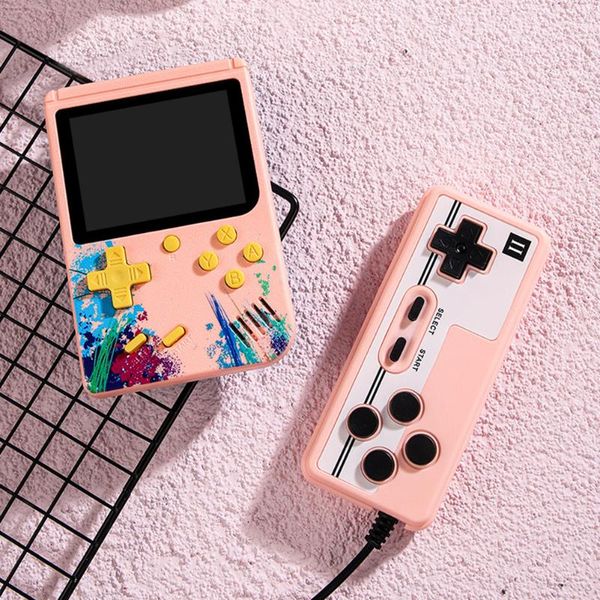 

portable game players g5s retro mini handheld video console 8-bit 3.0 inch color lcd kids player built-in 500 games