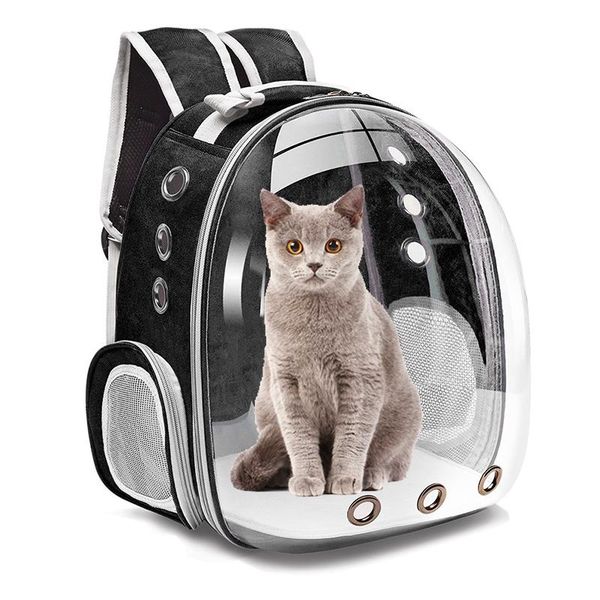 

cat backpack carrier for dog animal transportation transparent space portable breathable outdoor travel bag carriers,crates & houses