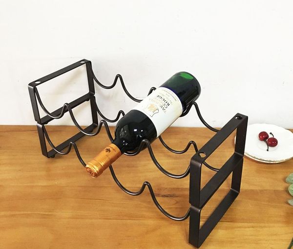 

tablewine racks wrought iron rack home porch living room decoration creative red