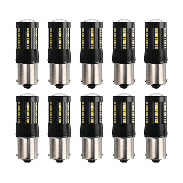 

emergency lights 10pcs p21w led 1156 600lm p21/5w 1157 car 66 bay15d auto drl 2021 smd 12v sreverse light