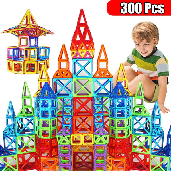 

Magnetic Designer Magnet Building Blocks Construction Set Magnetic Bircks DIY Toys For Children Gifts