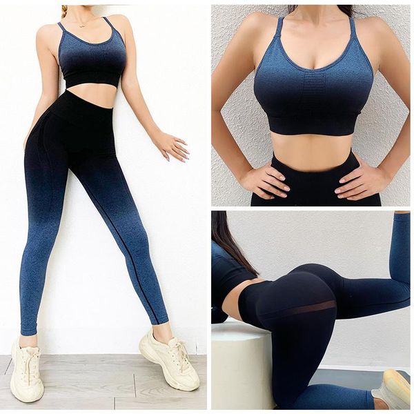 

yoga outfit women fitness sport suit seamless set sports bra and leggings jogging workout female clothing gym wear