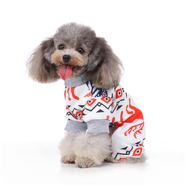 

dog apparel christmas pet puppy autumn winter warm pullover high-grade embroider s-xl dogs clothes coat for small medium large