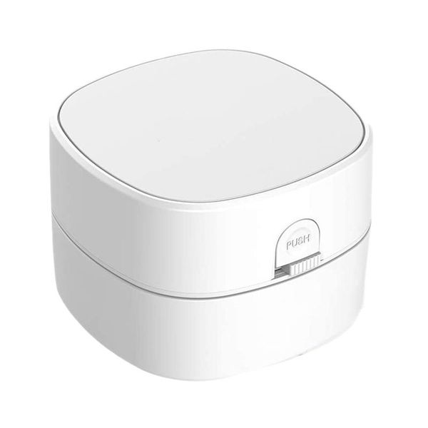 

vacuum cleaners mini deskcleaner, convenient rechargeable dust collector, for bedroom, desk, dormitory, white