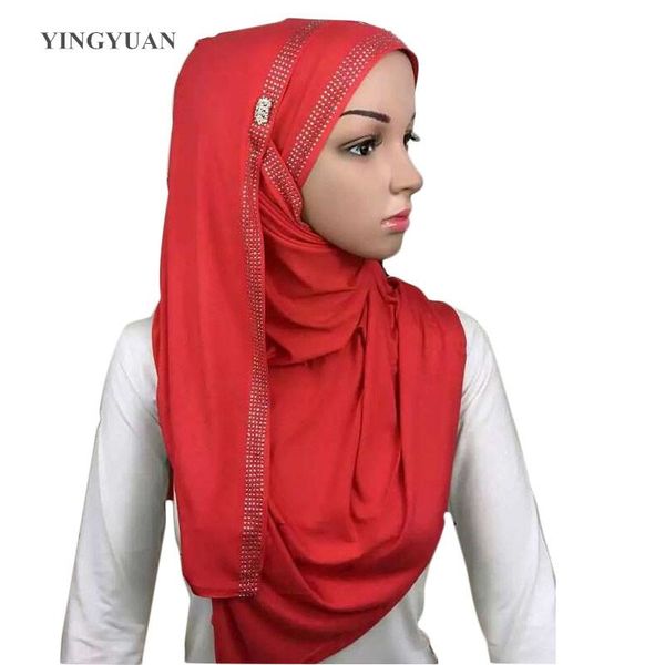 

scarves cj62 fashion muslim hijabs fix women scarf bandana rhinestone cozy ladies shawl scarf(with out brooch), Blue;gray