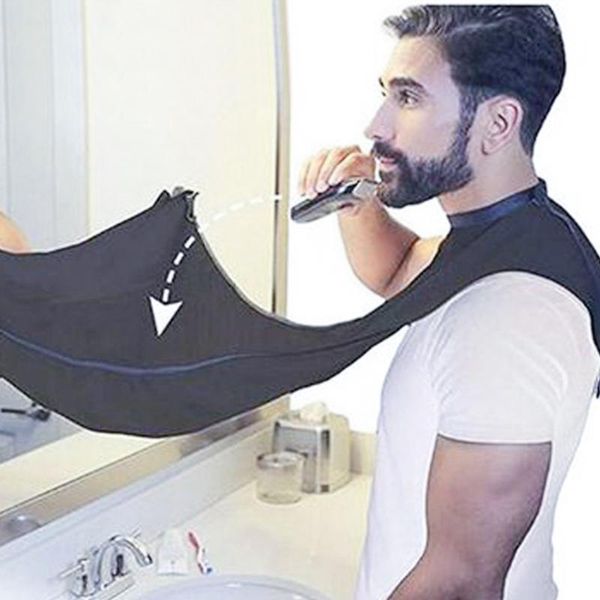 

aprons male beard shaving apron care clean hair bibs shaver holder bathroom organizer trimming barber need gift for man
