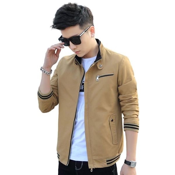 

men's jackets denim jacket korean style trend spring coat top, Black;brown