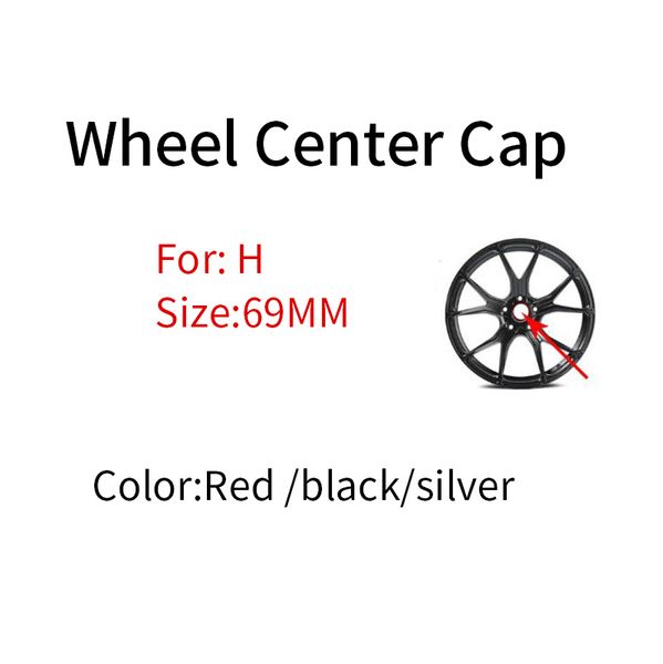 

4pcs 69mm 6.9cm car accessory wheel center cap badge emblem covers black/red/silvery for crv civic accord city fit pilot