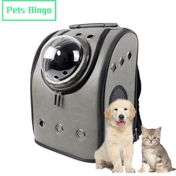 

pets bingo portable cat space bag breathable dog backpack dampprof pu handbag travel carrier packbag within 6.5kg pet supplies car seat cove