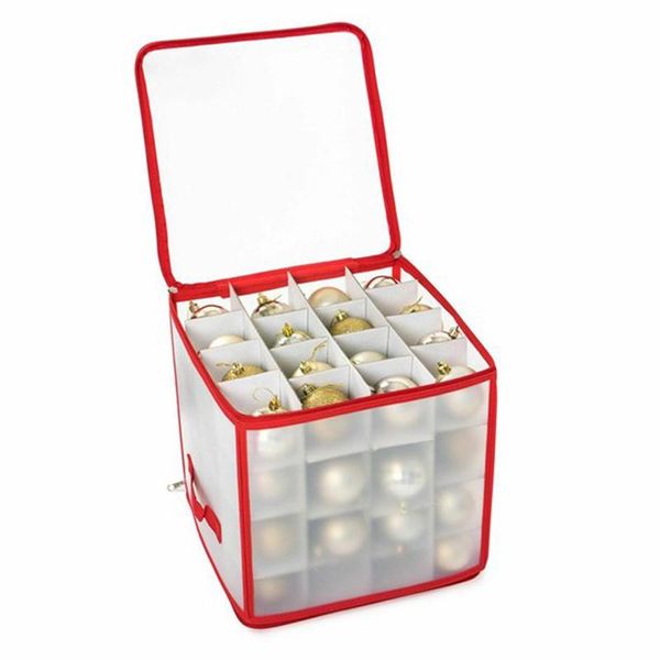 

clothing & wardrobe storage christmas tree 64 baubles box ornament xmas bag decoration boxes bins baskets foldable desktop