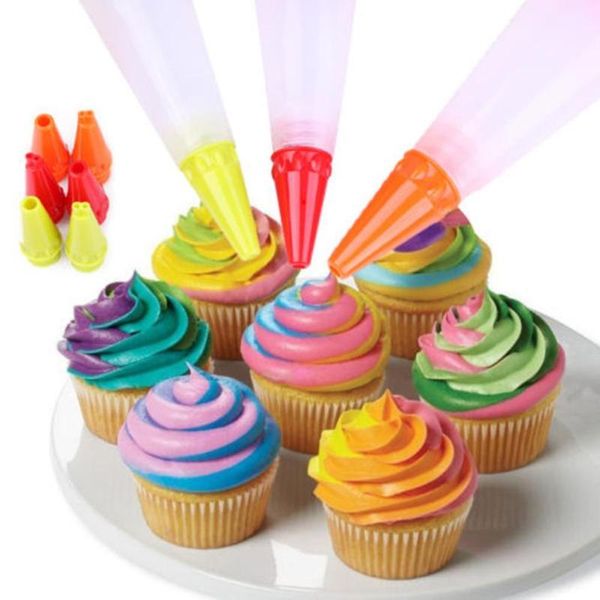 

jam cake piping utensil cream icing bag pastry pen baking taart decoratie decorating tools random 14.7*5cm