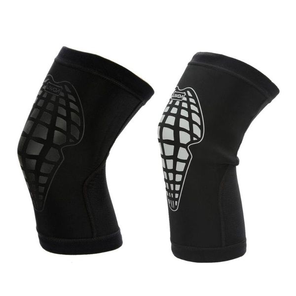 

elbow & knee pads lixada elastic calf support leg brace protector pad shank guard for volleyball basketball football, Black;gray