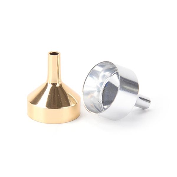 

storage bottles & jars one piece small mini funnel for perfume transfer diffuser bottle liquid oil filling lab aluminum metal material