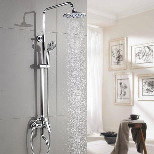 

bathroom pressurized shower set intelligent thermostatic can be raised and lowered for showering rain nozzle sets