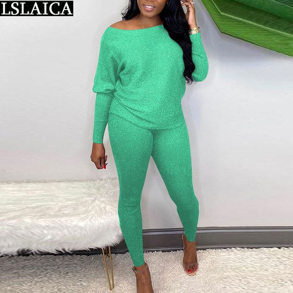 

lounge set fashion arrival solid long sleeve two piece outfits for women elastic waist home service casual sets 210520, White