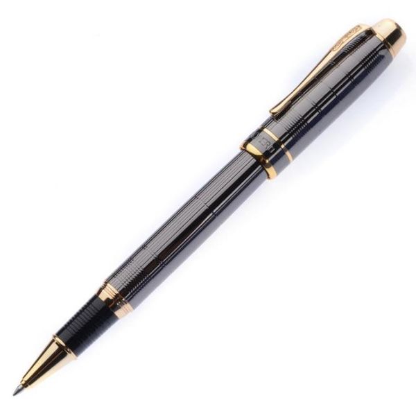 

ballpoint pens hero gift roller ball pen metal brushed grey grids patterns business office & school writing, Blue;orange