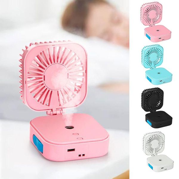 

portable mini usb deskfan 2-in-1 mulitifunctional humidifier 180Â° rotation adjustable air cooling water mist for office electric fans