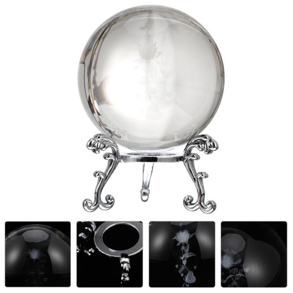 

novelty items 1 set rose crystal with base decorative crafts valentines gift