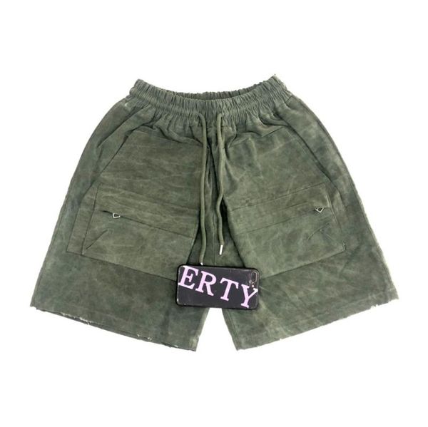 

men's shorts 2021 luxury army green men comfortable embroidery askyurself classic striped skateboard street cotton casual d30, White;black