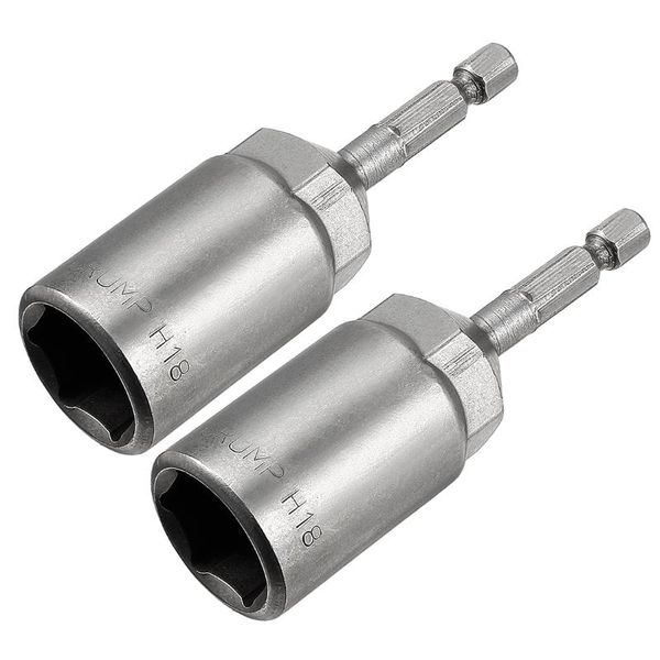 

uxcell 2pcs 1/4" quick change shank 18mm hex nut driver, 3" length hand tools
