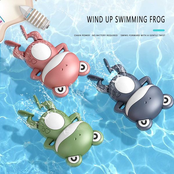 

children new baby swimming pools bath toy cute frogs clockwork water brinquedos infantil