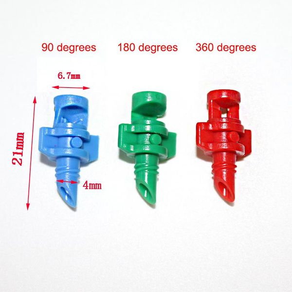 

pcs garden irrigation simple refraction nozzle watering flower mist threaded connection 90/180/360 degrees sprayer equipments