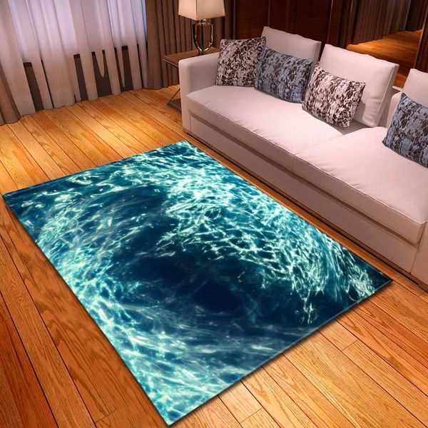 

carpets home decoration 3d water drop carpet antiskid girl bedroom children playground blue living room