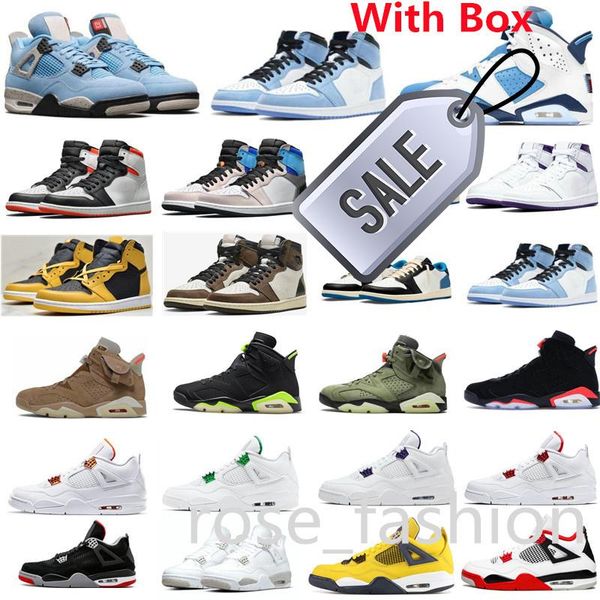 

1 high og pollen electro orange basketball shoes 1s university blue seafoam 6 unc 6s carmine electric green 4 lightning 4s white oreo bred s, Black