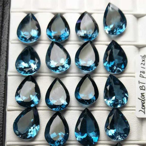 TBJ, Natural London Blue Topaz PE11.5 * 16, приблизительно для монтажа серебряных ювелирных изделий, 100% натуральный лондонской голубой топаз Свободные драгоценные камни H1015