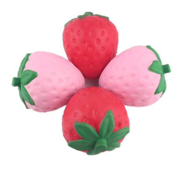 

squishy 12cm strawberry big jumbo fruit simitation fruitage squishy scented toy fidget kawaii slow rising phone charm pendant kids toy