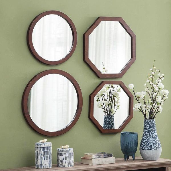 

mirrors american european style makeup fitting glass irregular dressing bathroom wall hanging retro homestay decoration fragile