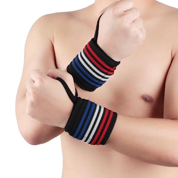 

wrist support sport elastic protective pad absorb sweat gym sports basketball sleeve brace 1, Black;red