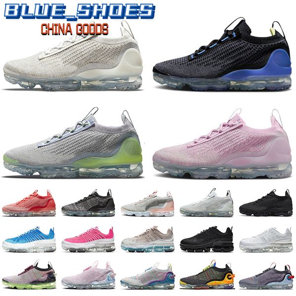 

Top Fashion Designer Vapourmax 2021 Fly Knit Womens Mens Running Shoes White Oatmeal Black Obsidian Racer Blue Oreo Arctic Pink Tn 360 Plus