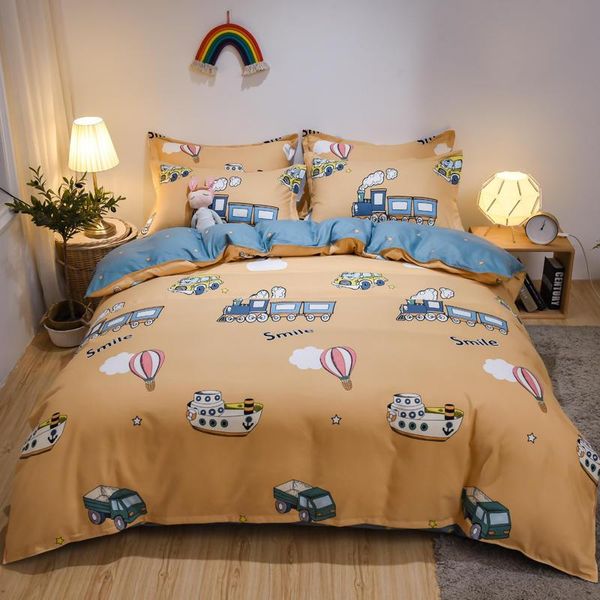 

bedding sets beautiful childhood set flower duvet cover pastoral style bed linen sheet daisy 3/4pcs  king size