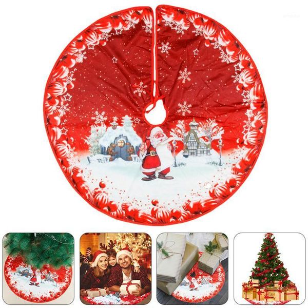 

christmas decorations delicate tree skirt decoration xmas mat apron prop 84cm