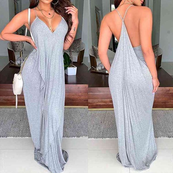 

felyn quality famous brand women dresses solid spaghetti strap ruffles summer beach loose maxi, Black;gray