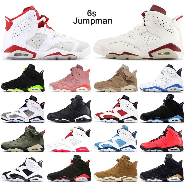 

original 6 basketball shoes jumpman 6s electric green unc british khaki 2021 carmine black cat dmp angry bull mens trainers sports sneakers