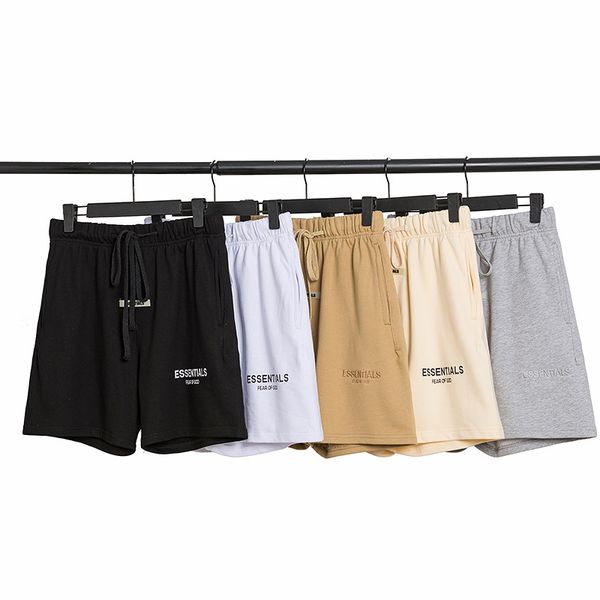

2021 fog essentials 3m with reflective men women shorts designer spring summer fear of god short pants beach sports jogger, White;black